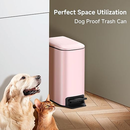 TIPGO Slim Bathroom Trash Can
