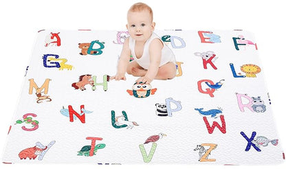 50x50 Play Mat for Playpen Foldable Baby Play Large Tummy Time Mat, Non Slip Washable Baby Play Mats for Floor, Portable Travel Crawling Mats for Toddlers and Infants