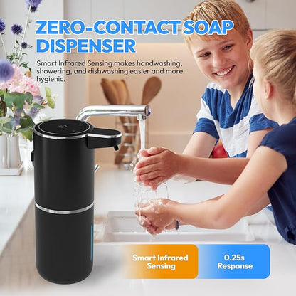 2 Pack Automatic Soap Dispenser Touchless, Liquid Hand Soap Dispenser 12.8oz