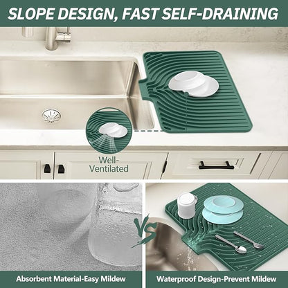 Dish Drying Mat for Kitchen Counter,