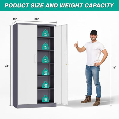 Wide & Deep Metal Storage Cabinet