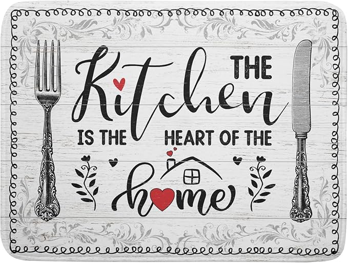 White Kitchen Dish Drying Mat 18x24 Inch Knife Fork Dish Drainer Rack Mats