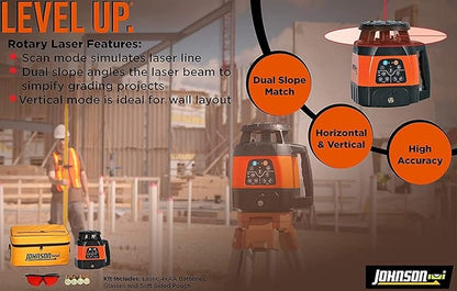 Johnson Level & Tool 99-028K Electronic Self-Leveling Dual Slope