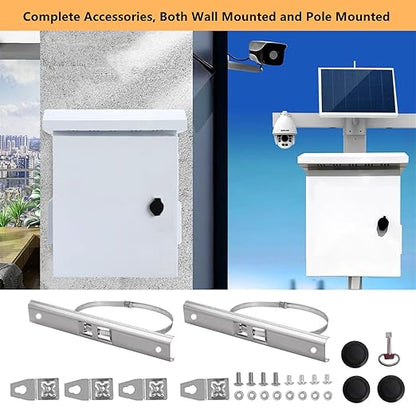 Outdoor Electrical Box 16'' x 12'' x 8'' One-Piece Ventilation Design