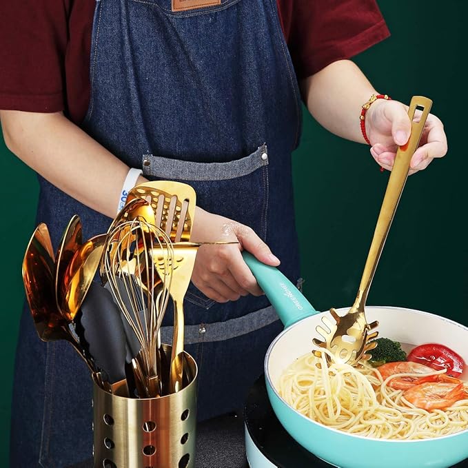 Gold Spaghetti Spoon, Berglander Pasta Server