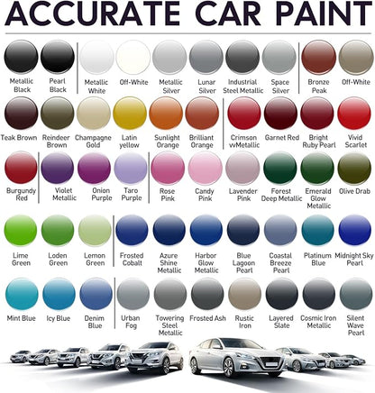 White Touch Up Paint for Cars, Auto Car Paint Touch Up Paint Pen for Deep Scratches, Car Scratch Repair Pen, Quick and Easy Solution to Repair Minor Automotive Scratches (Warm Nebula White)