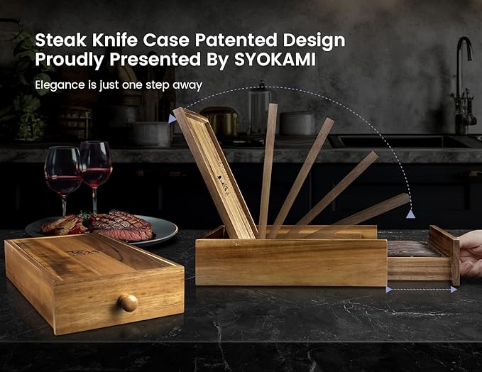 SYOKAMI Steak Knives Set of 6