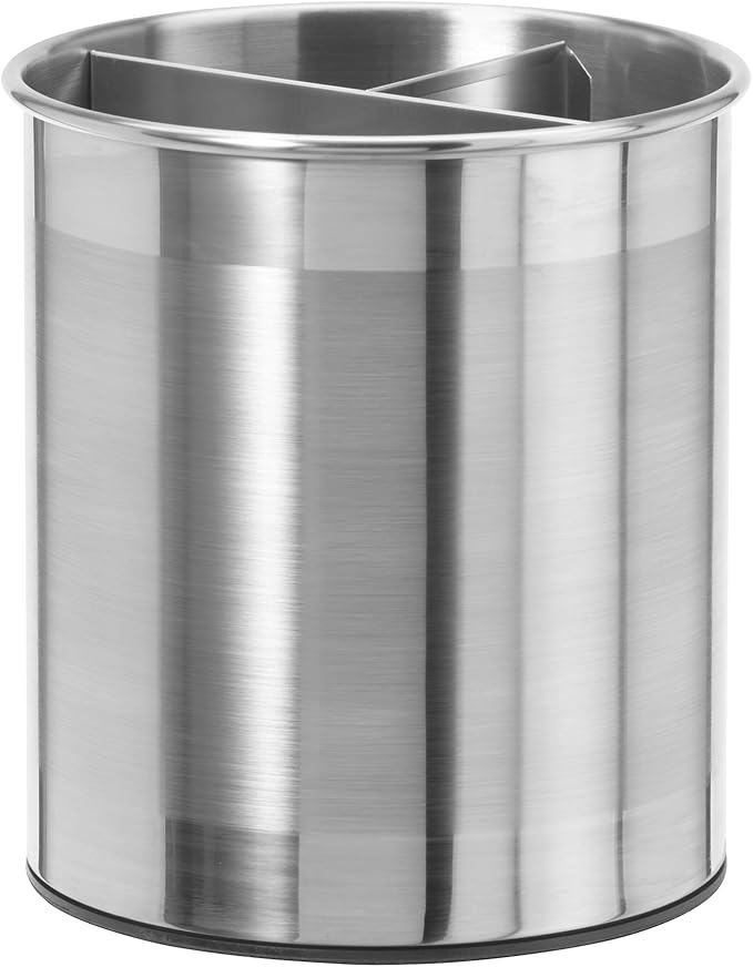 Oggi Jumbo Stainless Steel Rotating Utensil Holder