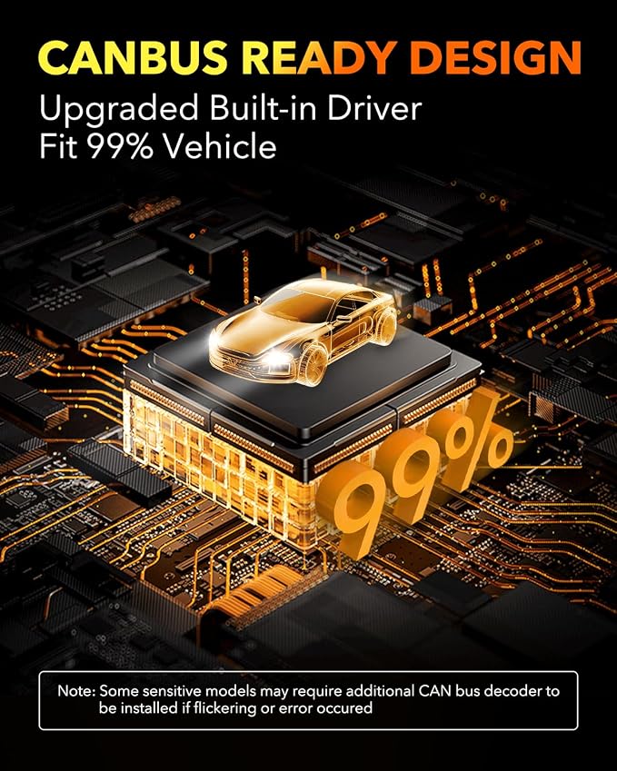 OXILAM H11 LED Bulb H8 H9 Bulbs, 900% Brighter Ultra-Bright, 5 Min Quick Install, 6000H Lifespan, No Flicker, 99% Compatibility, Fit for Cars Trucks SUVs, Pack of 2