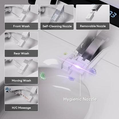 Casta Diva Smart Toilet with Bidet Built in, Auto Open Close, Foot Sensor