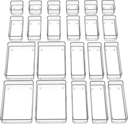 SMARTAKE 22-Piece Drawer Organizer