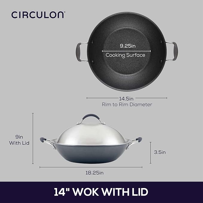 Circulon A1 Series w/ScratchDefense Nonstick Induction Wok