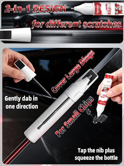 NBQ Rosewood Car Touch Up Paint for Nissan, Color Accurate Two-In-One Car Paint Scratch Repair Pen, Professional Scratch Remover for Vehicles Chips and Nicks Scuff