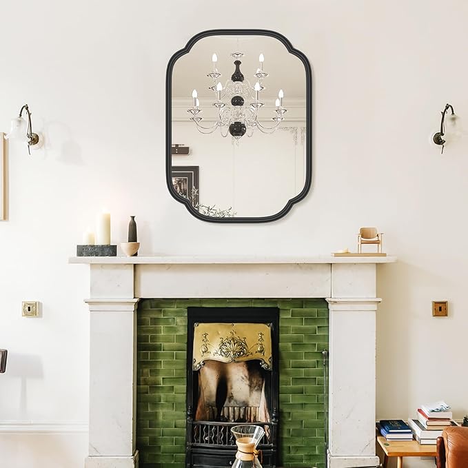Black Bathroom Mirror for Wall