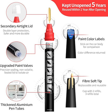 Carhoo B05 Monte Carlo Blue Touch Up Paint Compatible with BMW 3/5 Series/Alpina/M3/M5/X5/X6 (16ml)