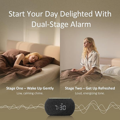 Hotmoon Alarm Clock with Sound Machine