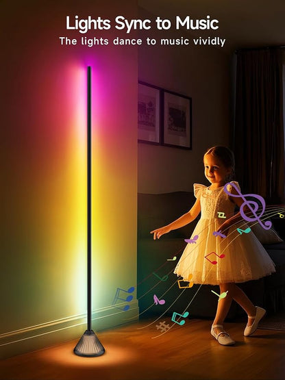 Tyute Corner Floor Lamp, Smart RGB LED Corner Lamp
