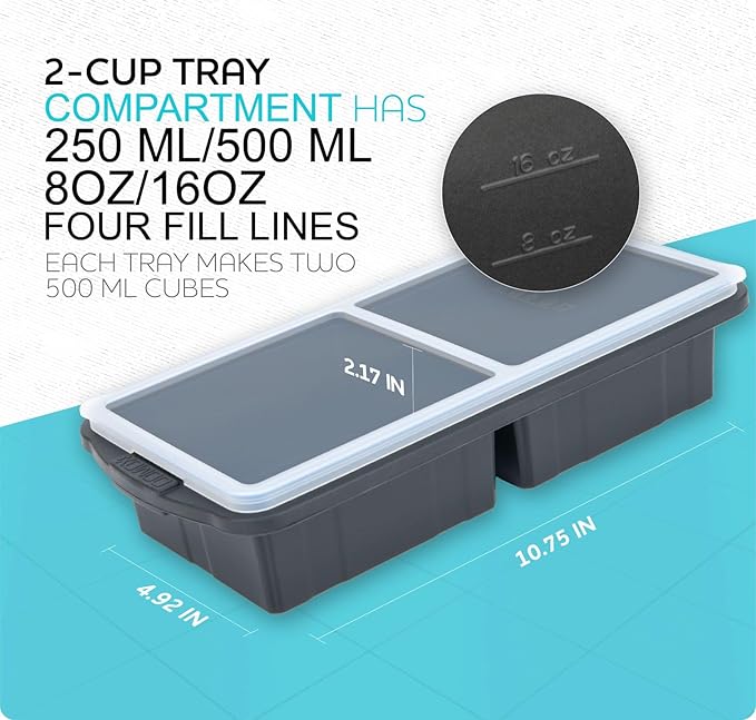 XOMOO Silicone Freezer Tray