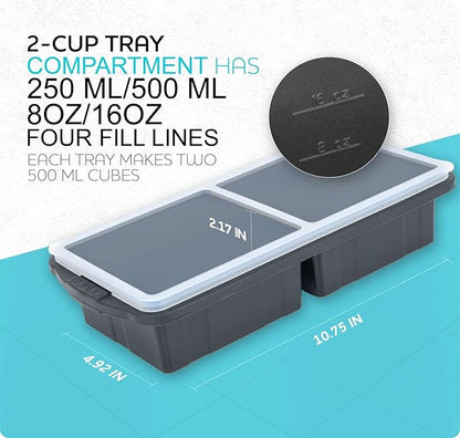 XOMOO Silicone Freezer Tray
