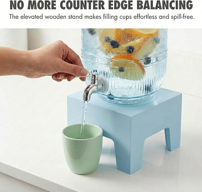 Beverage Dispenser 1 Gallon, Glass Drink Dispenser