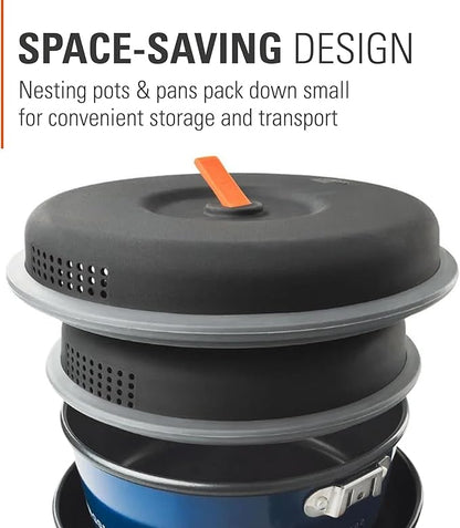 GSI Outdoors Bugaboo Base Camper, High-Efficiency Cookset ??Ceramic Non-Stick Coated