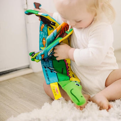 Melissa & Doug Soft Activity Baby Book - Whose Feet? Sensory Toys for Toddlers, Travel Toys for Toddlers Boys and Girls