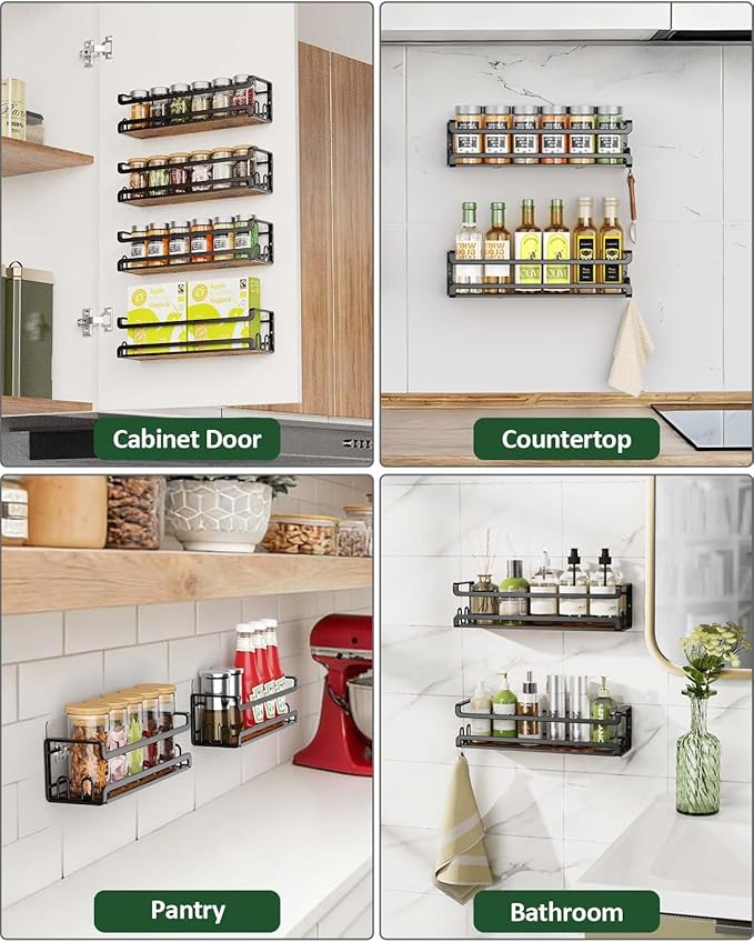 Doakhirmit Wall Mounted Spice Rack