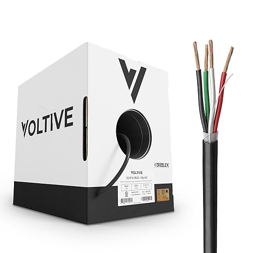 Voltive 16/4 Speaker Wire, in-Wall CL3 & Direct Burial, 250ft