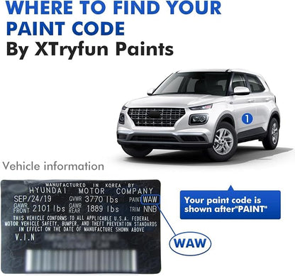 Touch Up Paint for Car Compatible with Mostly Hyundai Models (YAC Monaco White)