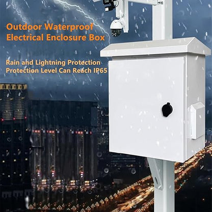 Outdoor Electrical Box 16'' x 12'' x 8'' One-Piece Ventilation Design