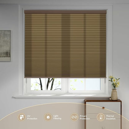 Boolegon Motorized Blinds with Remote, Light Filtering Smart Blinds, Automatic