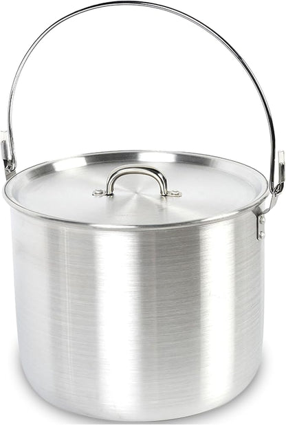 AceCamp Nested Pot Aluminum Lightweight Cooking Pot Set Outdoor Large Stock with lid and folding handle - 4L,8L,12L