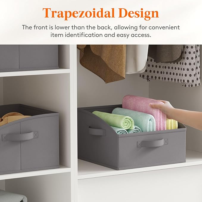 Lifewit Trapezoid Closet Storage Bins