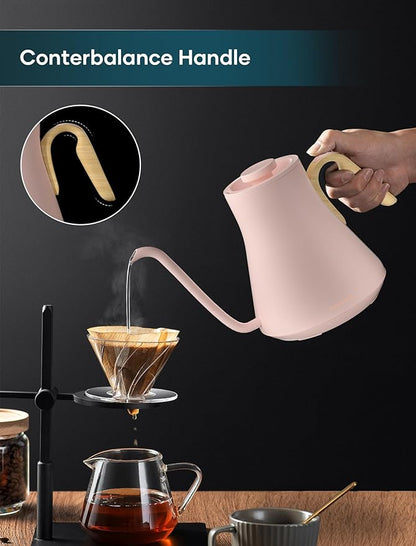 Electric Kettle, Gooseneck Electric Kettle, ±1℉ Precise Temperature Control
