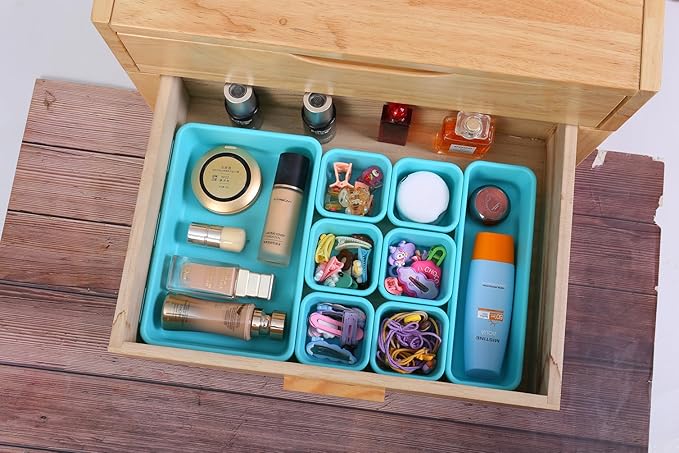 Kutesna 15 PCS Interlocking Desk Drawer Organizer Separator