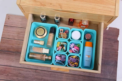 Kutesna 15 PCS Interlocking Desk Drawer Organizer Separator