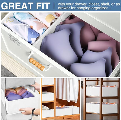 Criusia Drawer Organizer Clothes, 24 Pack Dresser Organizer Bins