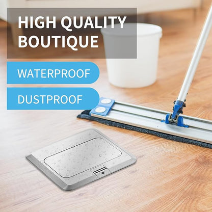 Vagueior Recessed Floor Electrical Outlet Kit, Waterproof Electrical Outlet