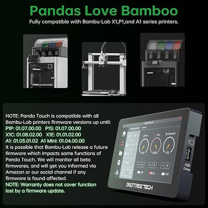 BIGTREETECH Panda Touch for Bambu-Lab P1S, A1 Mini 3D Printers, Support Multi