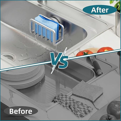 TAILI Sink Caddy with Strong Suction Cup, Sponge Holder