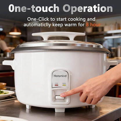 Commercial Rice Cooker, 90-Cup Rice Cooker, 16Qt / 18 L Large Rice Cooker