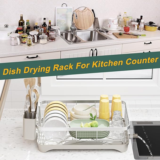 LIYI Drying Rack Tableware, Stainless Steel Drying Rack, 304 Stainless Steel