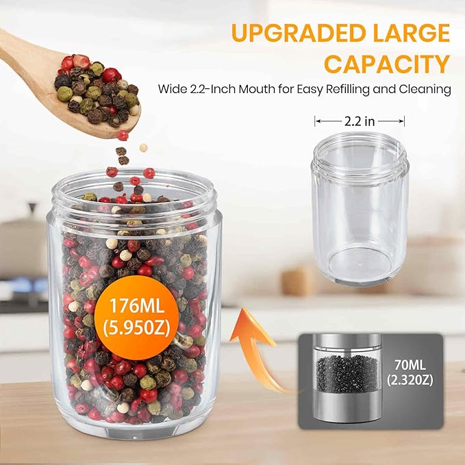 Gravity Electric Salt Grinder Set