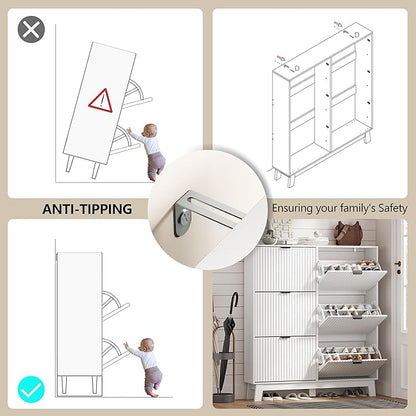Shoe Cabinet Storage for Entryway
