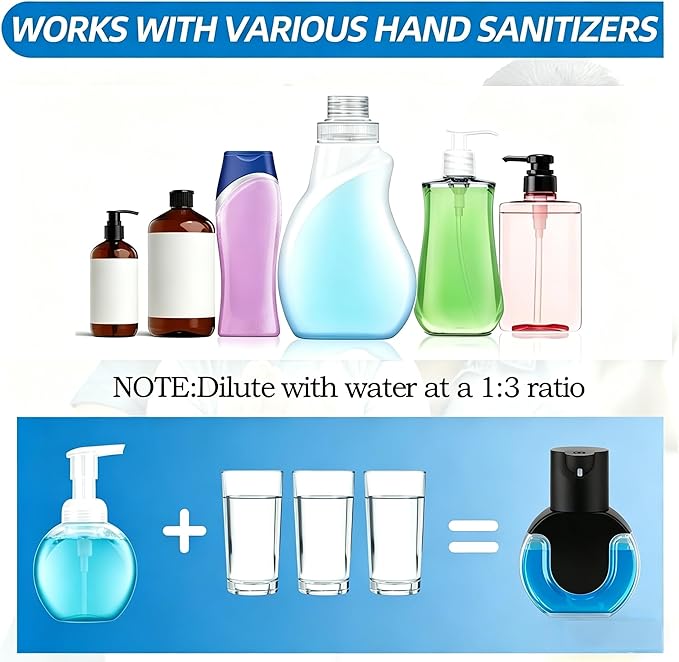 Automatic Soap Dispenser Touchless, Rechargeable Foaming Soap Dispenser