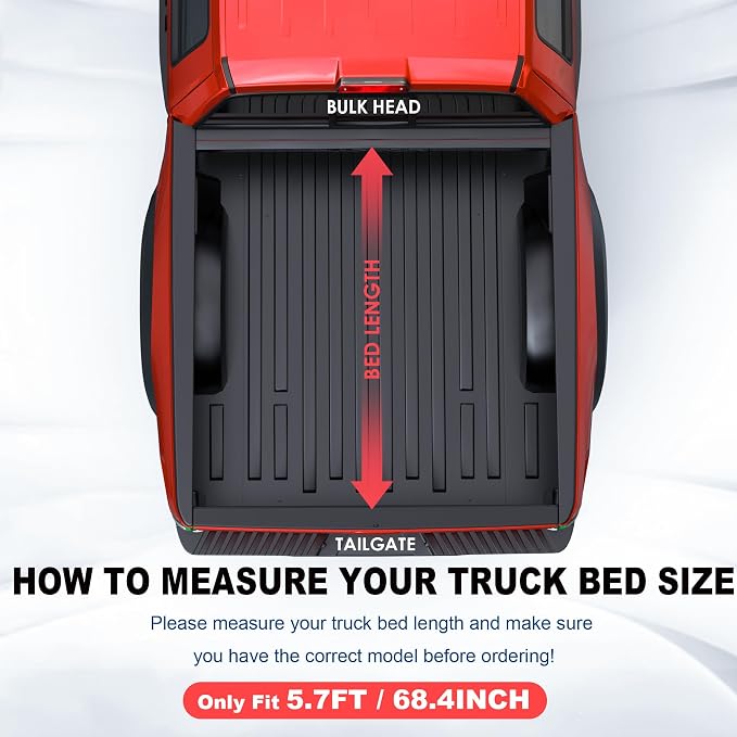 MOSTPLUS 5.5FT Fiberglass Tri Fold Hard Truck Bed Tonneau Cover Compatible for 2016-2025 2026 Nissan Titan (w/o Titan Box) Fleetside 67Inch