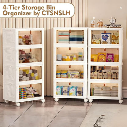 CTSNSLH 4 Tier Plastic Storage Bins
