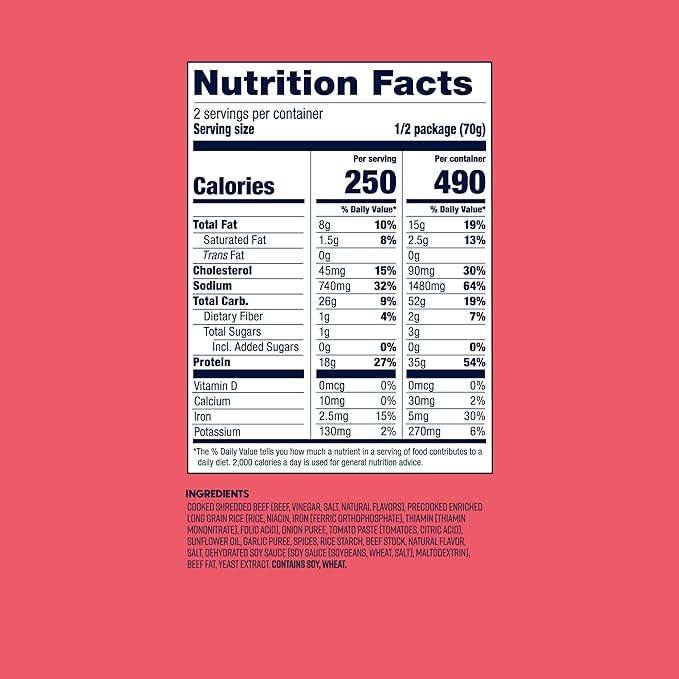 BIGHORN Mountain Food Spicy Mexican Birria and Rice - contains 6 packs | 12 servings | 210g Protein | 2,940 Calories - premium freeze dried meals for backpacking food - dehydrated camping food for backpacking meal - just add water - great taste