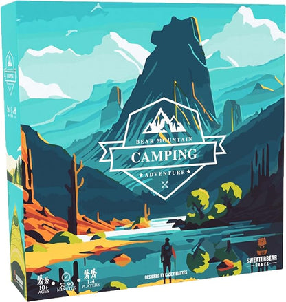 Bear Mountain Camping Adventure Board Game | Family Game for Young Camping Fans and Adults | Easy to Learn | Ages 10+ | for 1-4 Players | Perfect for Outdoor Enthusiasts