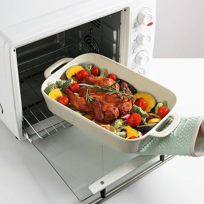 Sweejar Ceramic Bakeware Set, Rectangular Baking Dish